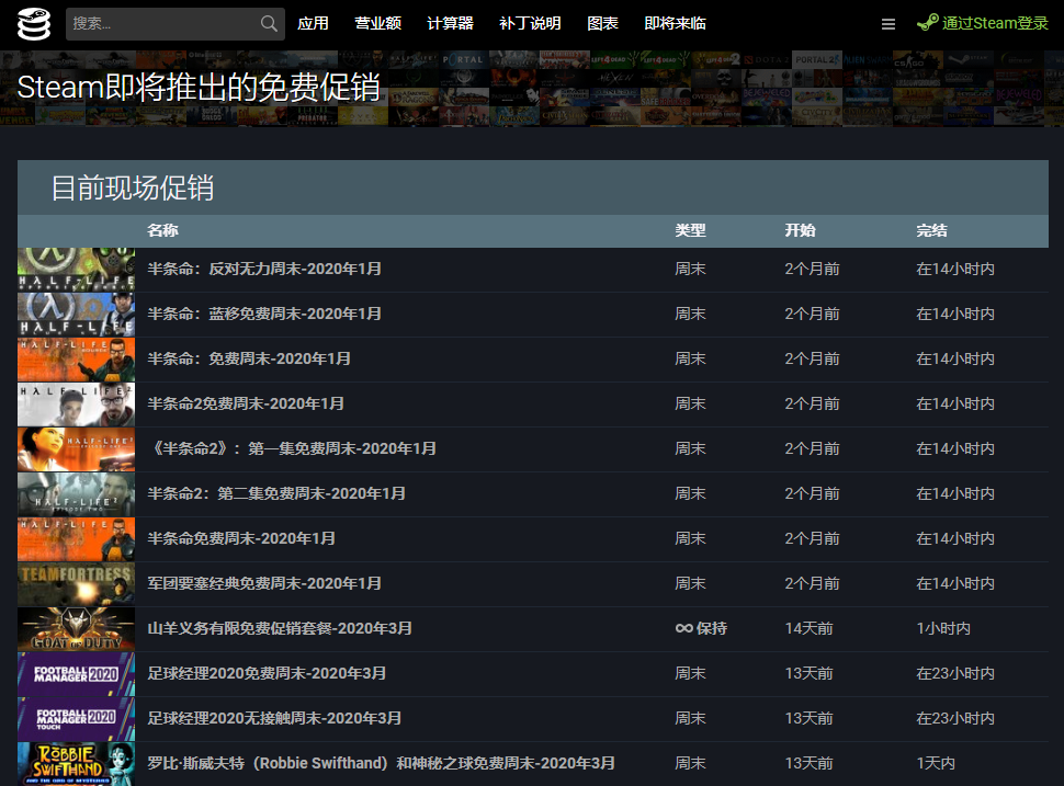 教你自己找steam限时免费游戏教你自己找steam限时免费游戏
