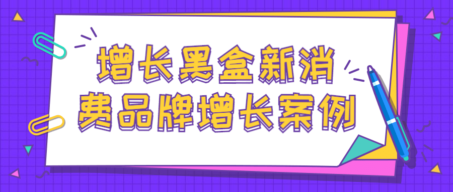 增长黑盒新消费品牌增长案例