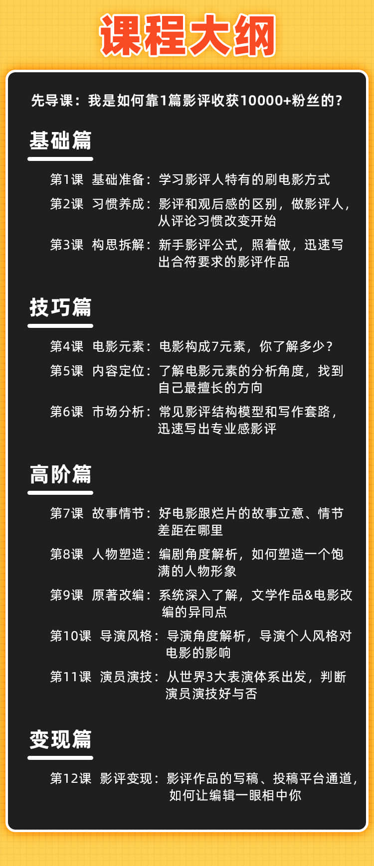 教你写出好玩涨粉 又赚钱的影评